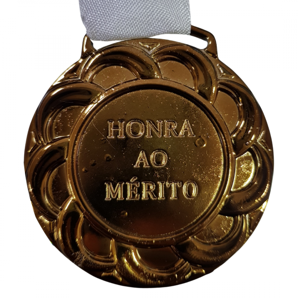 MEDALHA GALERA CLASS BRONZE BRANCA